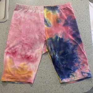 2 piece biker short set